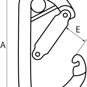 Asymmetric Carbine Hook with Wire Bar