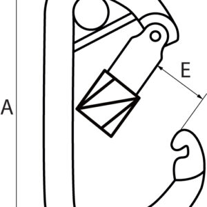 Asymmetric Carbine Hooks with Wire Bar & Sliding Locking Sleeve