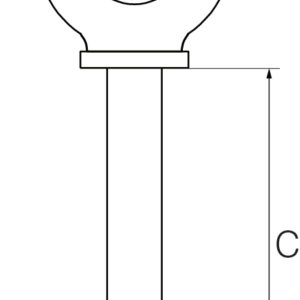 Galvanised Eyebolts with Nut & Washer