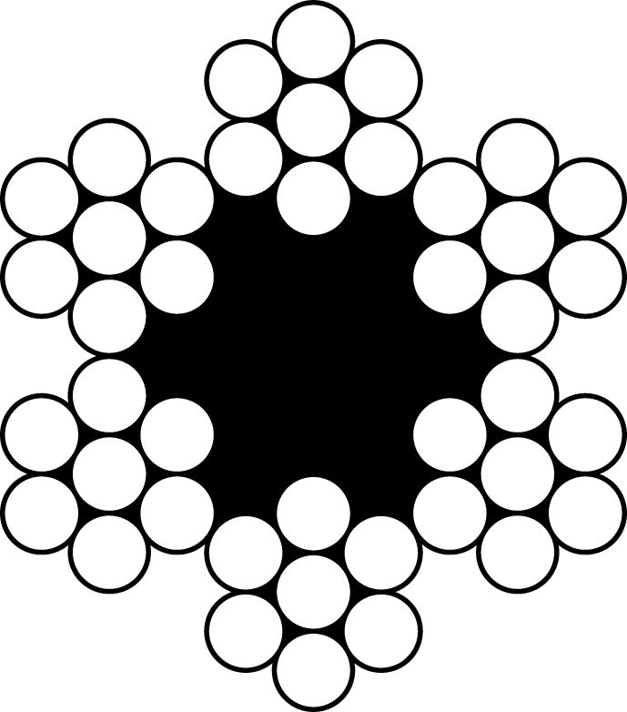 Galvanised Wire Ropes 6x36 IWRC