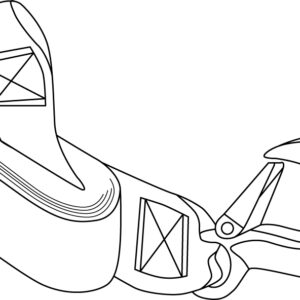 Hand Winch Strap with Winch Hook & sewn Eye