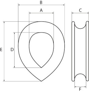 Heart Shaped Thimbles BS464/1 1958-Galvanised