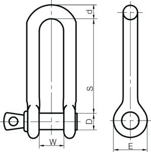 Piling Shackles Self Colour Tested and Certified