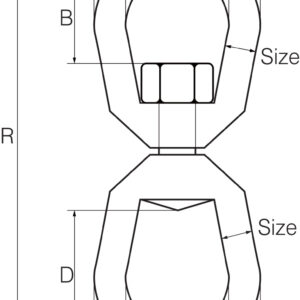 Regular Swivels Galvanised