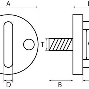 Round Eye Plates with Screwed Thread