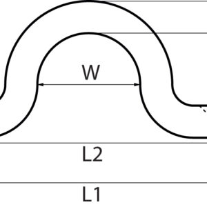 STAINLESS STEEL WIRE EYE STRAPS