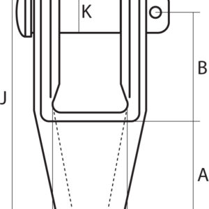 Self Colour Open Socket to BS463