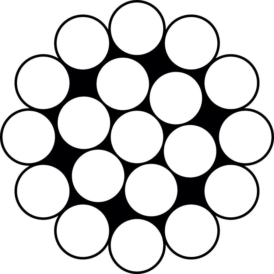 Stainless Steel 1x19 WSC Wire Rope