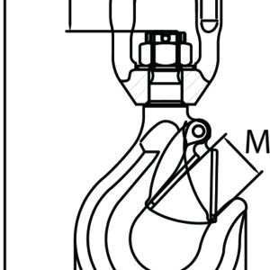Stainless Steel Swivel Hook with Safety Catch