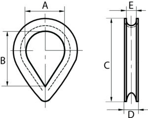 Stainless Steel Wire Rope Thimbles