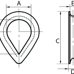 Stainless Steel Wire Rope Thimbles