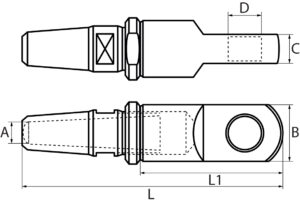 Swageless Eye Terminals
