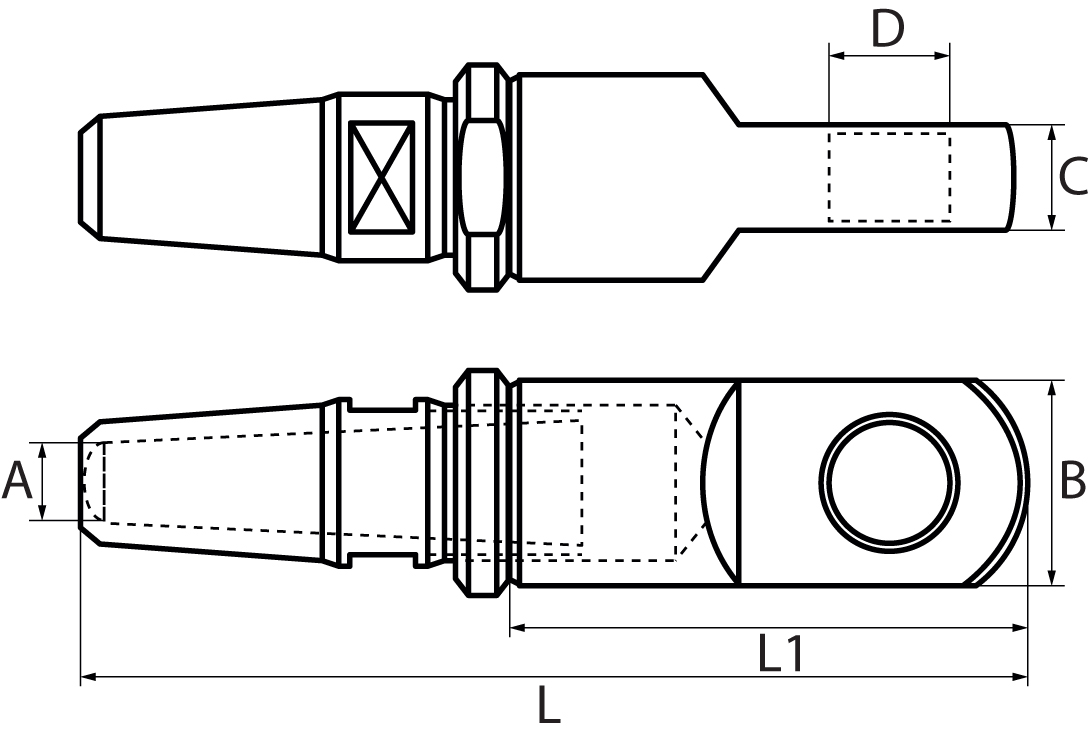 Swageless Eye Terminals