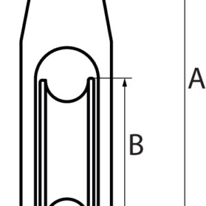 Swivel Oval Eye Single Sheave Galvanised
