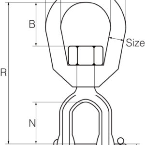 Swivels Eye & Jaw Galvanised