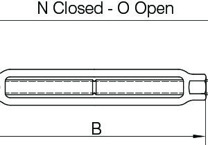 Eye & Eye Galvanised Turnbuckles US Federal Specification FF-T-791 B